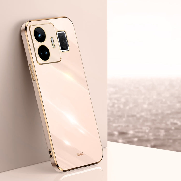 XINLI Straight Edge 6D Electroplate TPU Phone Case, For OnePlus 11, For OnePlus Ace 2, For Realme GT Neo 5