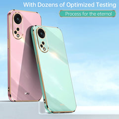 XINLI Straight Edge 6D Electroplate TPU Phone Case, For OPPO Reno8 T 5G, For vivo Y100, For Samsung Galaxy A24 4G