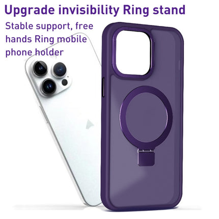 Skin Feel MagSafe Magnetic Holder Phone Case, For iPhone 14 Pro Max, For iPhone 14 Pro, For iPhone 14, For iPhone 14 Plus