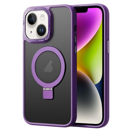 Skin Feel MagSafe Magnetic Holder Phone Case, For iPhone 14 Pro Max, For iPhone 14 Pro, For iPhone 14, For iPhone 14 Plus