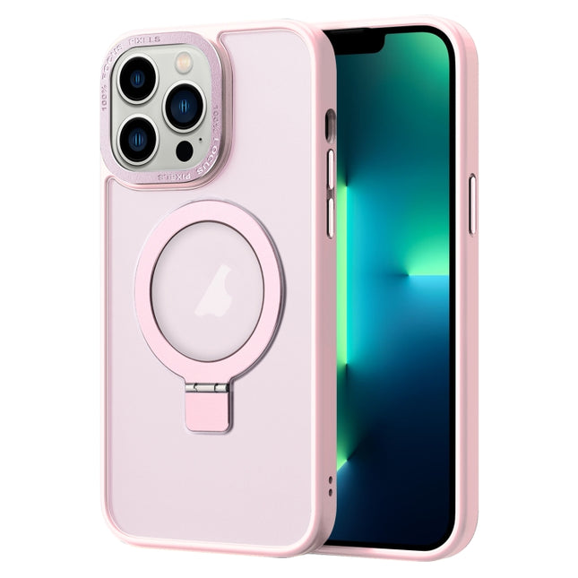 Skin Feel MagSafe Magnetic Holder Phone Case, For iPhone 13 Pro Max, For iPhone 13 Pro, For iPhone 13, For iPhone 12 Pro Max