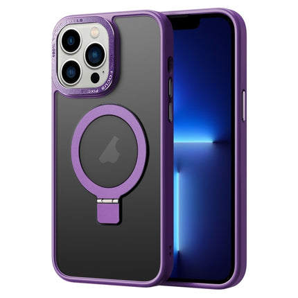 Skin Feel MagSafe Magnetic Holder Phone Case, For iPhone 13 Pro Max, For iPhone 13 Pro, For iPhone 13, For iPhone 12 Pro Max