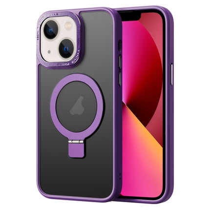 Skin Feel MagSafe Magnetic Holder Phone Case, For iPhone 13 Pro Max, For iPhone 13 Pro, For iPhone 13, For iPhone 12 Pro Max
