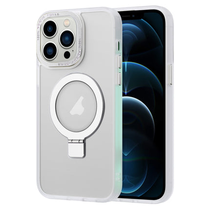 Skin Feel MagSafe Magnetic Holder Phone Case, For iPhone 13 Pro Max, For iPhone 13 Pro, For iPhone 13, For iPhone 12 Pro Max