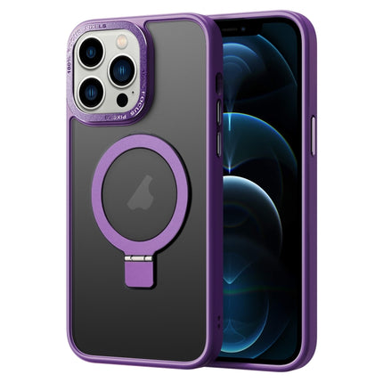 Skin Feel MagSafe Magnetic Holder Phone Case, For iPhone 13 Pro Max, For iPhone 13 Pro, For iPhone 13, For iPhone 12 Pro Max