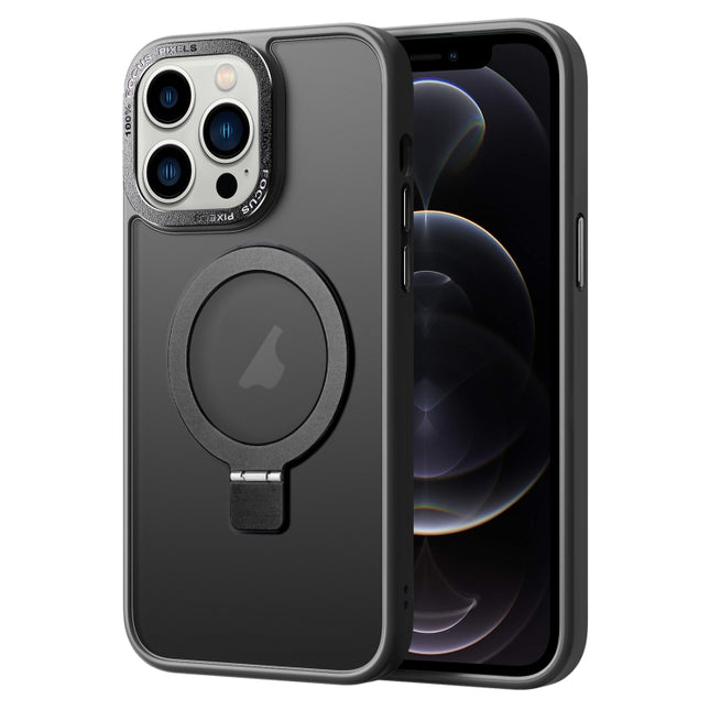 Skin Feel MagSafe Magnetic Holder Phone Case, For iPhone 12 Pro, For iPhone 12, For iPhone 11 Pro Max, For iPhone 11