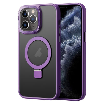 Skin Feel MagSafe Magnetic Holder Phone Case, For iPhone 12 Pro, For iPhone 12, For iPhone 11 Pro Max, For iPhone 11