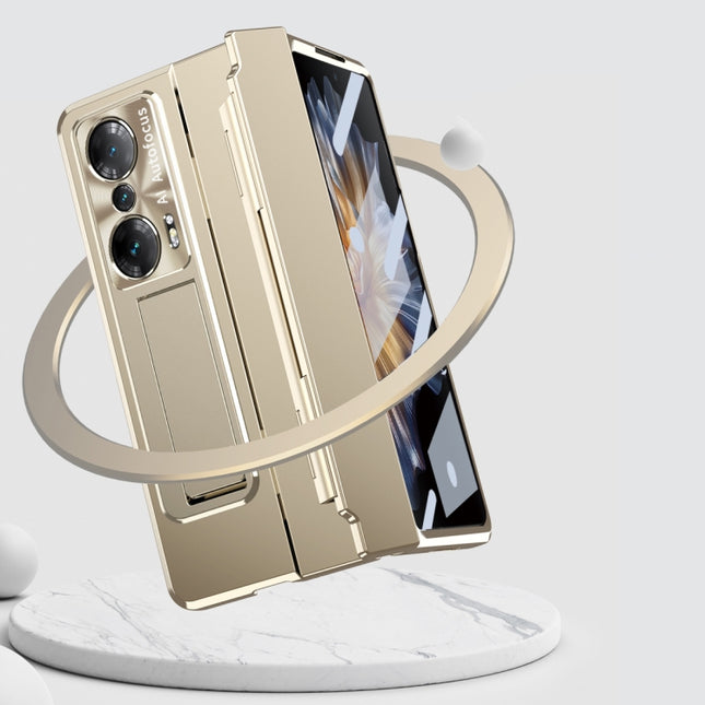 Integrated Folding Hinge Phone Case with Stylus