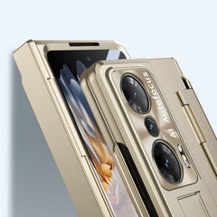 Integrated Folding Hinge Phone Case with Stylus