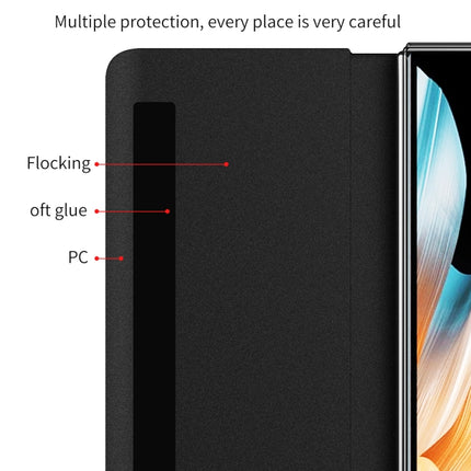Side Window View Smart Lychee Texture Leather Phone Case with Pen Slot, For Honor Magic Vs