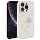For iPhone XR / Flying Astronaut-White