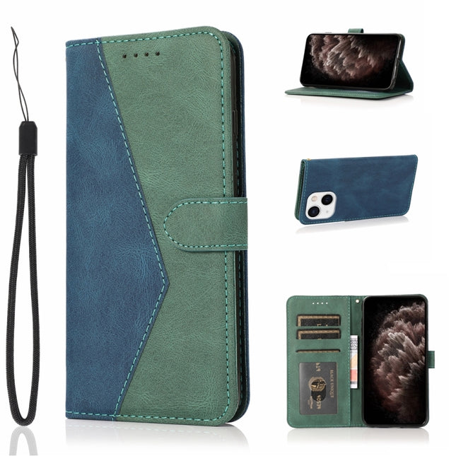 Dual-color Stitching Leather Phone Case, For iPhone 13 mini, For iPhone 13, For iPhone 13 Pro, For iPhone 13 Pro Max