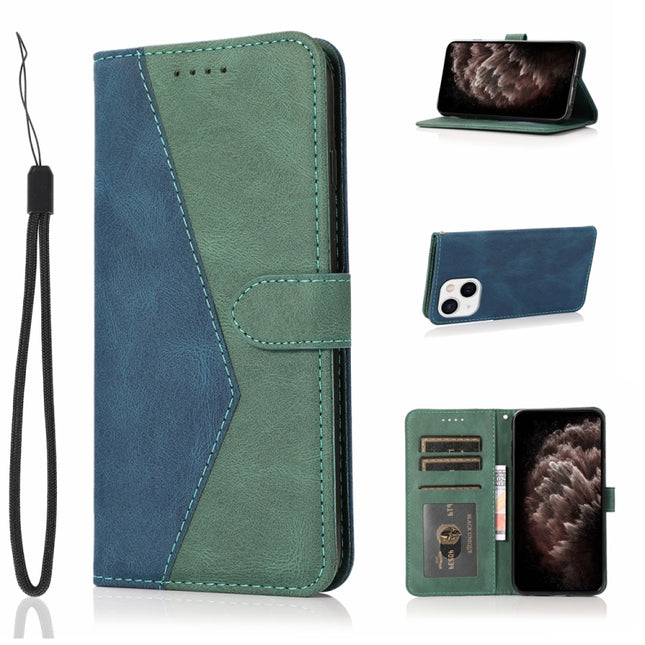 Dual-color Stitching Leather Phone Case, For iPhone 13 mini, For iPhone 13, For iPhone 13 Pro, For iPhone 13 Pro Max
