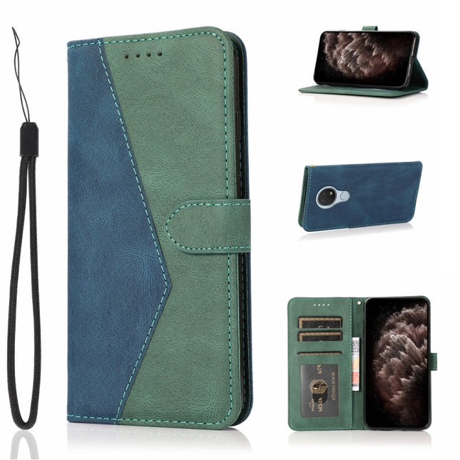 Dual-color Stitching Leather Phone Case, For Nokia 6.2 / 7.2, For Nokia G10 / G20 / 6.3, For Nokia X10 / X20