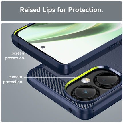 Brushed Texture Carbon Fiber TPU Phone Case, For OnePlus Nord CE 3, For OnePlus Ace 2V, For OnePlus 11R 5G