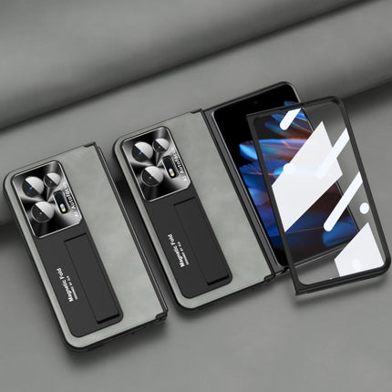 Integrated Napa Pattern All-inclusive Magnetic Phone Case, For OPPO Find N2
