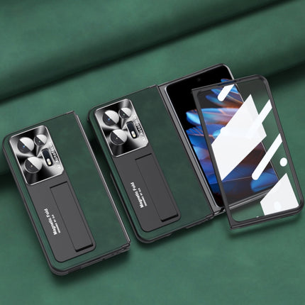 Integrated Napa Pattern All-inclusive Magnetic Phone Case, For OPPO Find N2