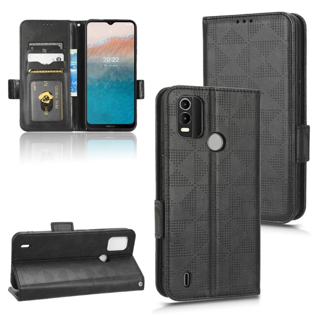 Symmetrical Triangle Leather Phone Case, For Nokia C21 Plus, For Nokia C21, For Nokia C100, For Nokia C200