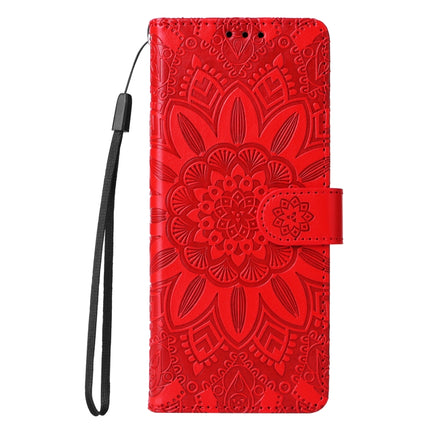 Embossed Sunflower Leather Phone Case, For Samsung Galaxy Z Fold3 5G, For Samsung Galaxy Z Fold4 5G, For Samsung Galaxy Z Flip3 5G, For Samsung Galaxy Z Flip4 5G