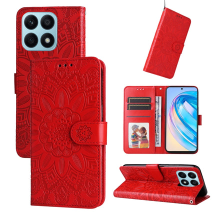 Embossed Sunflower Leather Phone Case, For Samsung Galaxy A24 4G, For Honor X7a, For Honor X8a, For Honor X9a/X40 5G/Magic5 Lite