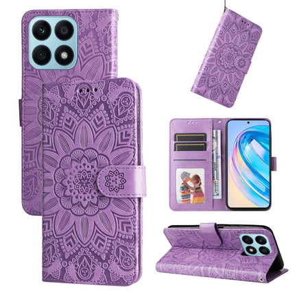 Embossed Sunflower Leather Phone Case, For Samsung Galaxy A24 4G, For Honor X7a, For Honor X8a, For Honor X9a/X40 5G/Magic5 Lite