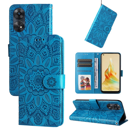 Embossed Sunflower Leather Phone Case, For OPPO Reno8 T 4G, For vivo V25 5G/V25e 4G, For vivo Y02 4G, For Xiaomi Redmi K60/K60 Pro