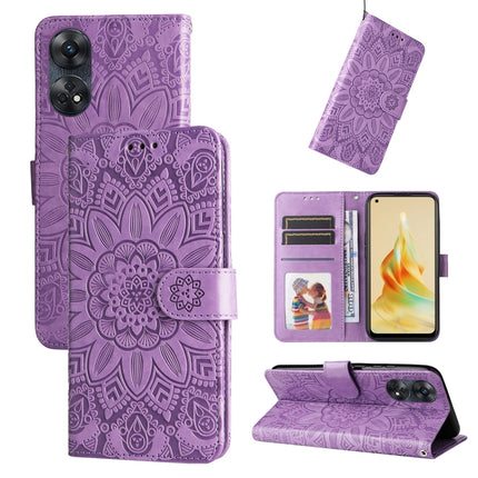 Embossed Sunflower Leather Phone Case, For OPPO Reno8 T 4G, For vivo V25 5G/V25e 4G, For vivo Y02 4G, For Xiaomi Redmi K60/K60 Pro