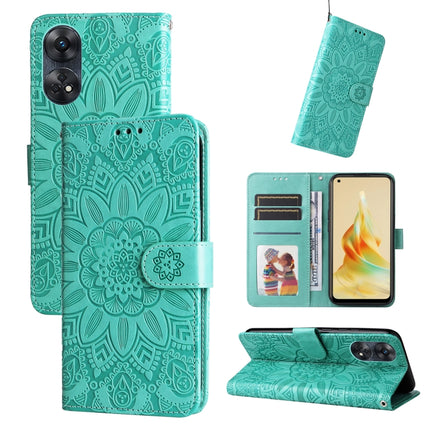 Embossed Sunflower Leather Phone Case, For OPPO Reno8 T 4G, For vivo V25 5G/V25e 4G, For vivo Y02 4G, For Xiaomi Redmi K60/K60 Pro