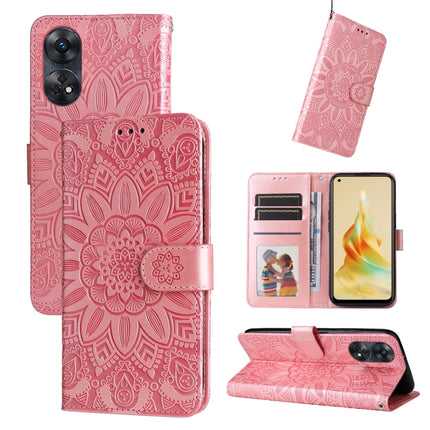 Embossed Sunflower Leather Phone Case, For OPPO Reno8 T 4G, For vivo V25 5G/V25e 4G, For vivo Y02 4G, For Xiaomi Redmi K60/K60 Pro