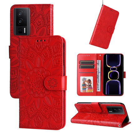 Embossed Sunflower Leather Phone Case, For OPPO Reno8 T 4G, For vivo V25 5G/V25e 4G, For vivo Y02 4G, For Xiaomi Redmi K60/K60 Pro