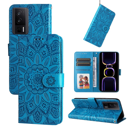 Embossed Sunflower Leather Phone Case, For OPPO Reno8 T 4G, For vivo V25 5G/V25e 4G, For vivo Y02 4G, For Xiaomi Redmi K60/K60 Pro