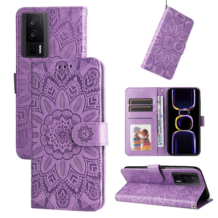 Embossed Sunflower Leather Phone Case, For OPPO Reno8 T 4G, For vivo V25 5G/V25e 4G, For vivo Y02 4G, For Xiaomi Redmi K60/K60 Pro