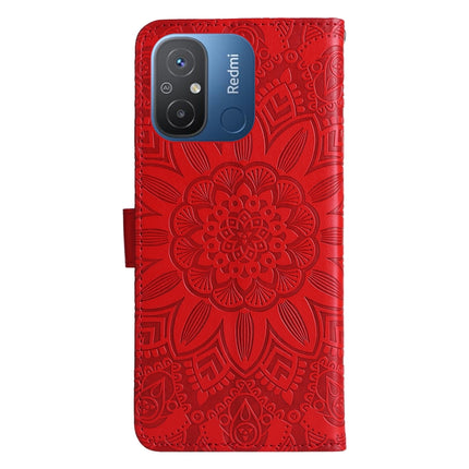 Embossed Sunflower Leather Phone Case, For Xiaomi Redmi 11A 4G/12C
