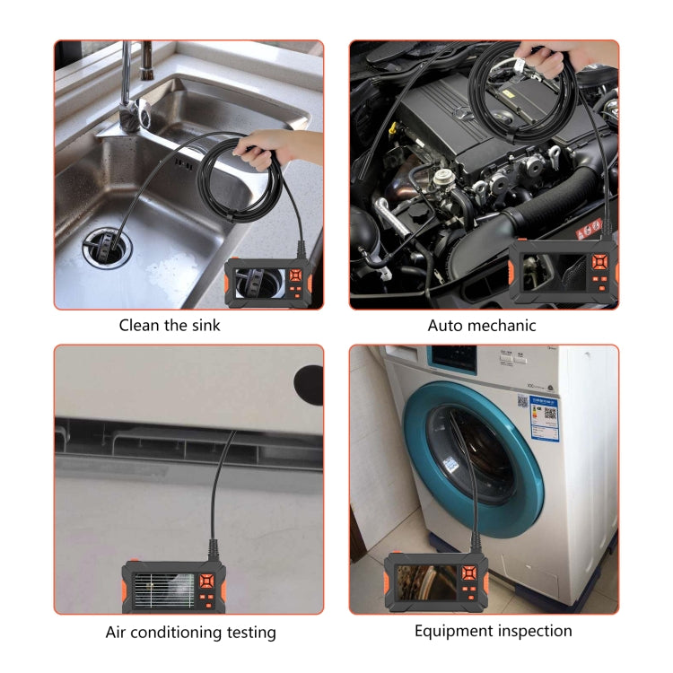 P130 4.3 inch Dual Camera with Screen Endoscope, 2m, 5m, 10m