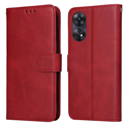 Classic Calf Texture Flip Leather Phone Case, For Honor X7a, For Honor X8a, For Honor X9a/X40 5G/Magic5 Lite, For OPPO Reno8 T 4G