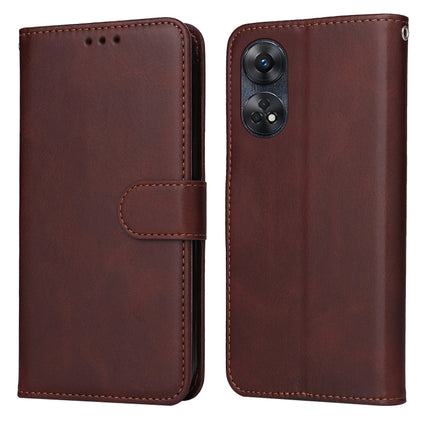 Classic Calf Texture Flip Leather Phone Case, For Honor X7a, For Honor X8a, For Honor X9a/X40 5G/Magic5 Lite, For OPPO Reno8 T 4G