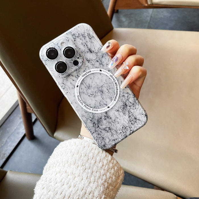 Silk Ink Pattern MagSafe PC Phone Case, For iPhone 13 Pro Max, For iPhone 13 Pro, For iPhone 13, For iPhone 12 Pro Max