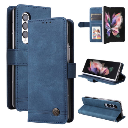 Skin Feel Life Tree Metal Button Leather Phone Case, For Samsung Galaxy Z Fold3 5G, For Samsung Galaxy Z Fold4 5G, For Samsung Galaxy Z Flip3 5G, For Samsung Galaxy Z Flip4 5G