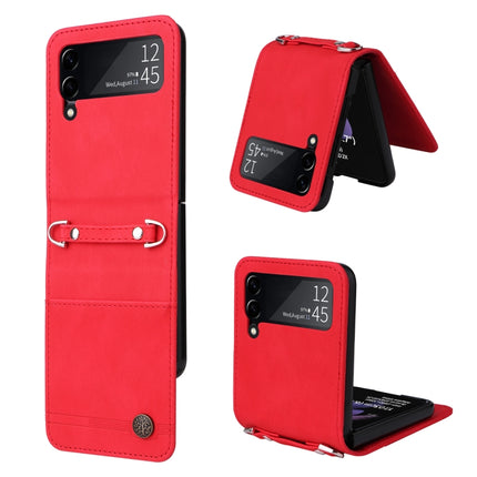 Skin Feel Life Tree Metal Button Leather Phone Case, For Samsung Galaxy Z Fold3 5G, For Samsung Galaxy Z Fold4 5G, For Samsung Galaxy Z Flip3 5G, For Samsung Galaxy Z Flip4 5G