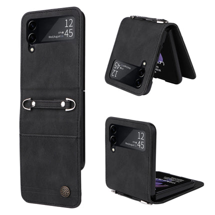 Skin Feel Life Tree Metal Button Leather Phone Case, For Samsung Galaxy Z Fold3 5G, For Samsung Galaxy Z Fold4 5G, For Samsung Galaxy Z Flip3 5G, For Samsung Galaxy Z Flip4 5G