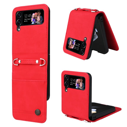 Skin Feel Life Tree Metal Button Leather Phone Case, For Samsung Galaxy Z Fold3 5G, For Samsung Galaxy Z Fold4 5G, For Samsung Galaxy Z Flip3 5G, For Samsung Galaxy Z Flip4 5G