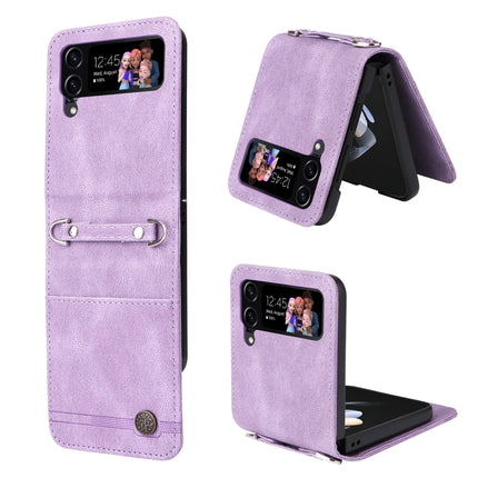 Skin Feel Life Tree Metal Button Leather Phone Case, For Samsung Galaxy Z Fold3 5G, For Samsung Galaxy Z Fold4 5G, For Samsung Galaxy Z Flip3 5G, For Samsung Galaxy Z Flip4 5G
