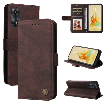 Skin Feel Life Tree Metal Button Leather Phone Case, For OPPO Reno8 T 4G, For vivo V25 5G/V25e 4G, For vivo Y02 4G, For Xiaomi Redmi K60/K60 Pro