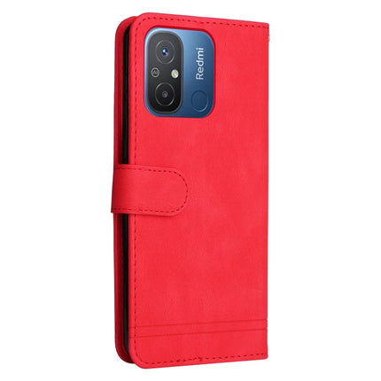 Skin Feel Life Tree Metal Button Leather Phone Case, For Xiaomi Redmi 11A 4G/12C