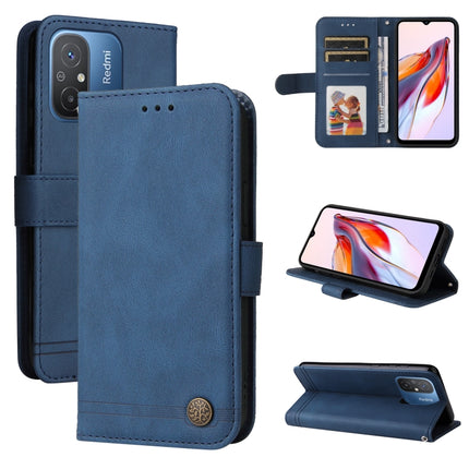 Skin Feel Life Tree Metal Button Leather Phone Case, For Xiaomi Redmi 11A 4G/12C