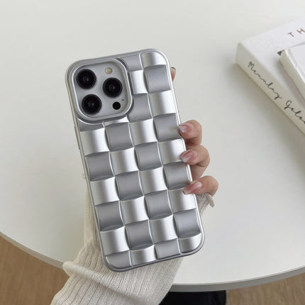 3D Cube Weave Texture Skin Feel Phone Case, For iPhone 12 Pro Max