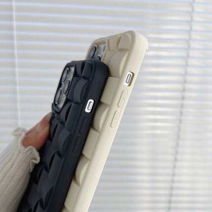 3D Cube Weave Texture Skin Feel Phone Case, For iPhone 12 Pro Max