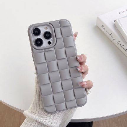 3D Cube Weave Texture Skin Feel Phone Case, For iPhone 12