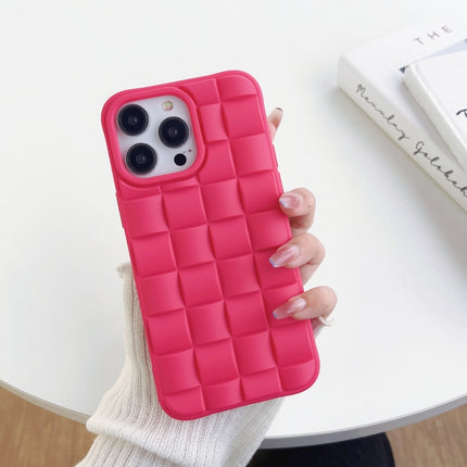 3D Cube Weave Texture Skin Feel Phone Case, For iPhone 12