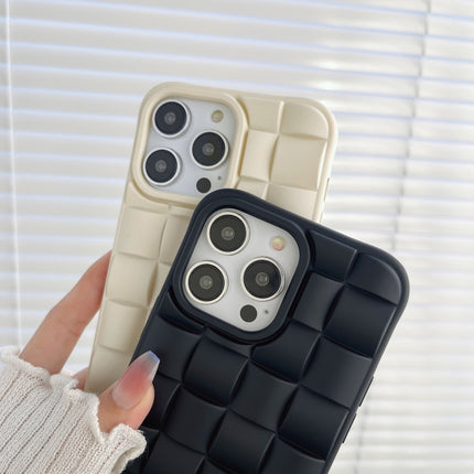 3D Cube Weave Texture Skin Feel Phone Case, For iPhone 11 Pro Max